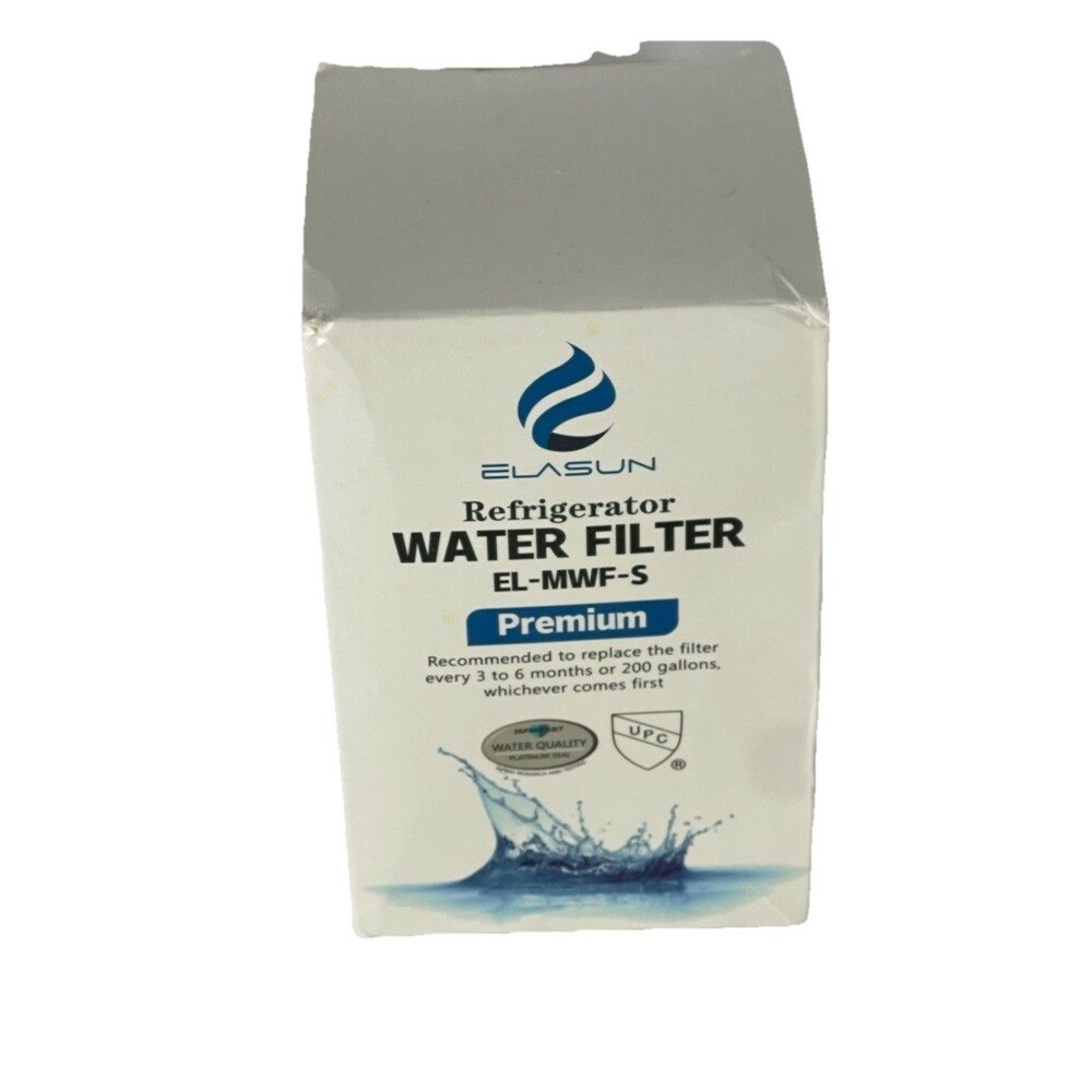2 PACK Elasun EL-MWF-S Refrigerator Water Filter Replacement fits GE MWF Premium